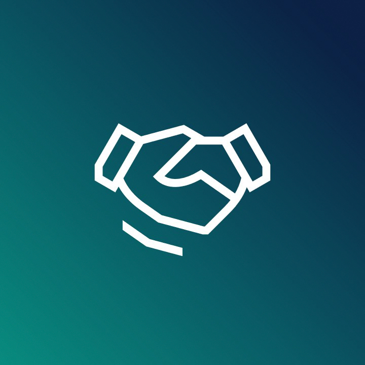 Icon showing two shaking hands