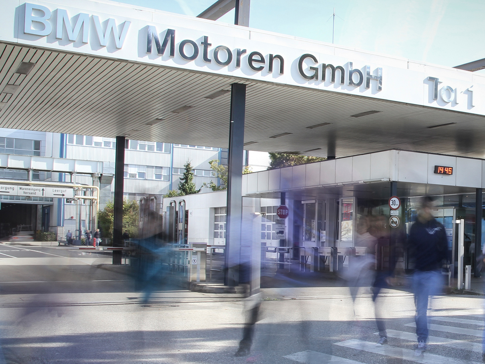 This picture shows the entrance to the BMW Group Steyr plant.