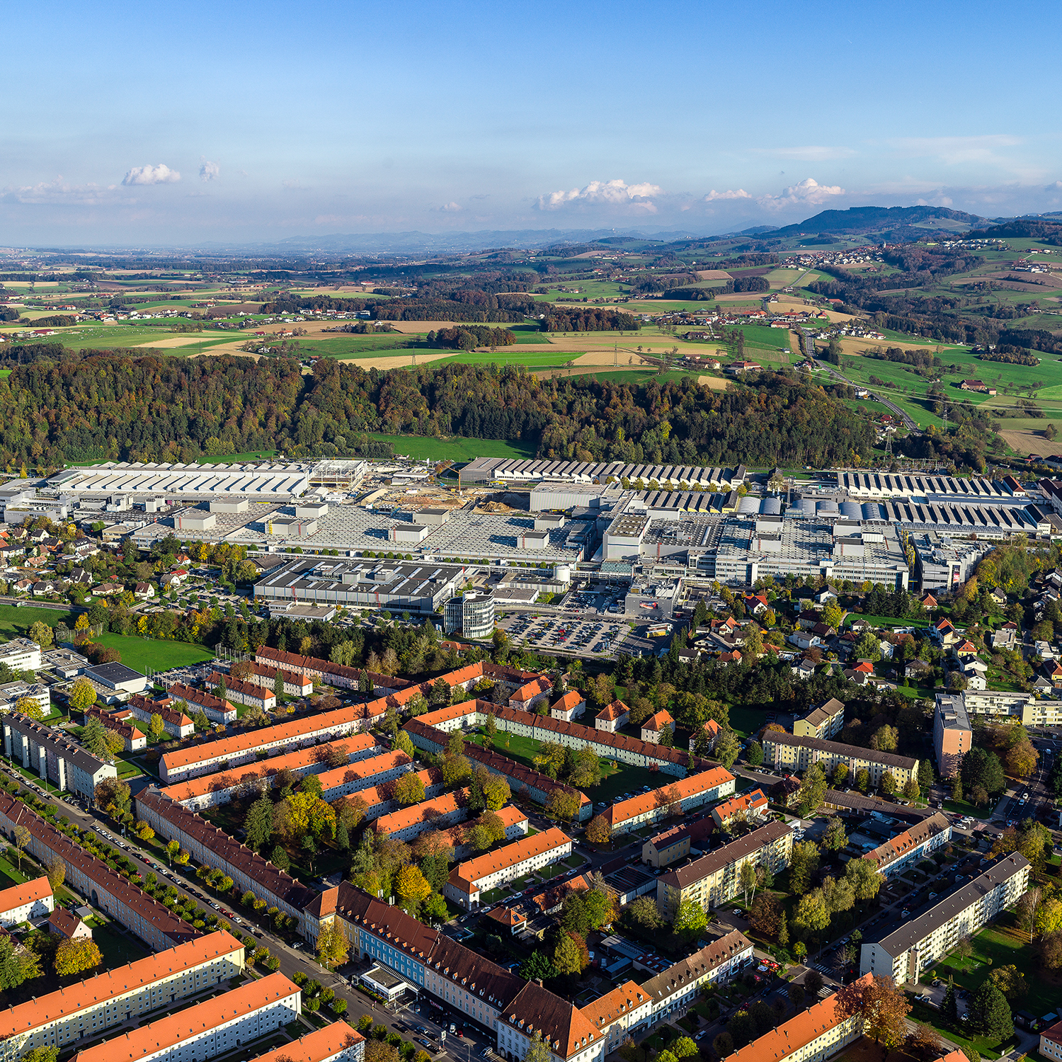 Aerial view of plant Steyr