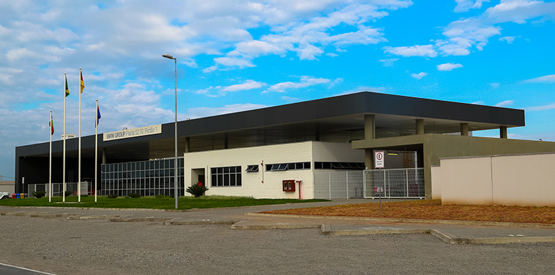 Exterior view of the BMW plant in Araquari