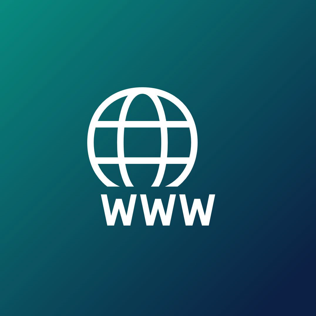 Icon showing a www symbol