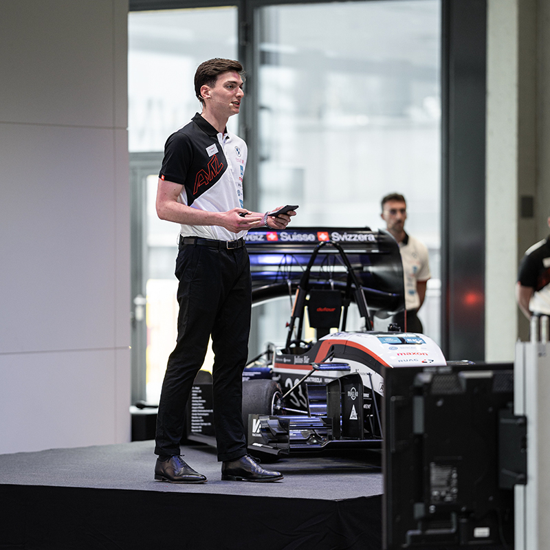 Rollout Event des Formula Student Teams AMZ Racing im Brand Experience Center der BMW Group, Schweiz