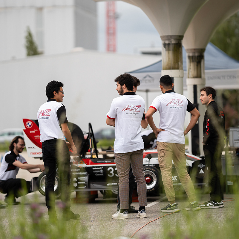 Rollout Event des Formula Student Teams AMZ Racing im Brand Experience Center der BMW Group, Schweiz