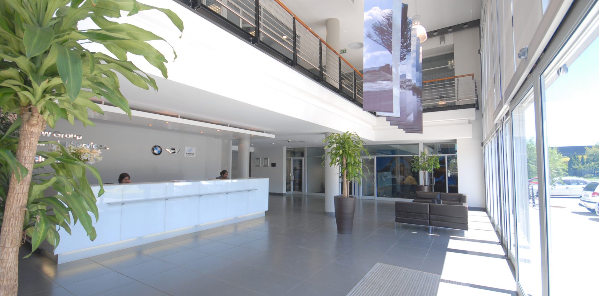 This picture shows the Interior of the BMW Group Financial Services in Midrand.