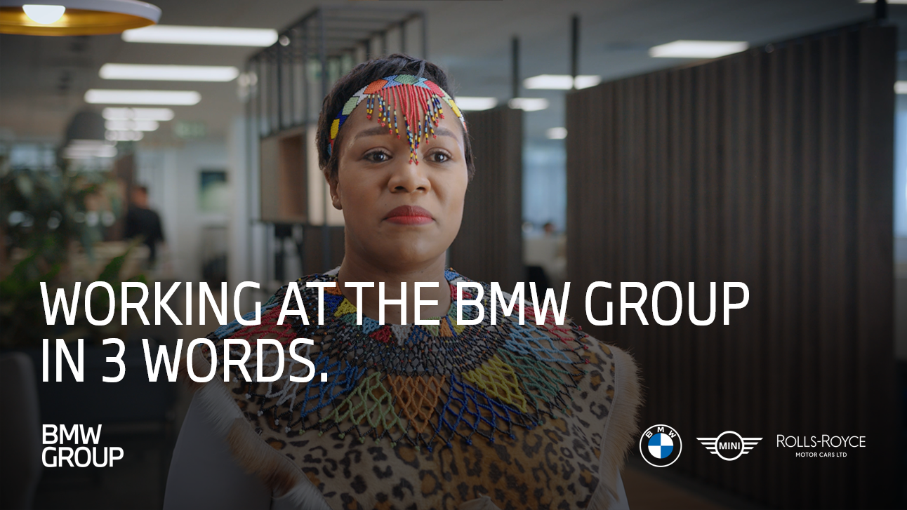 Working at the BMW Group in 3 words.