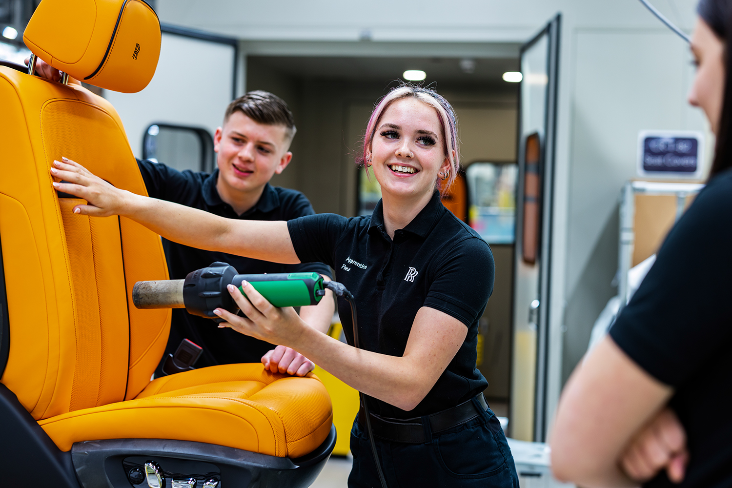 Fleur, Apprentice at Rolls Royce Motorcars