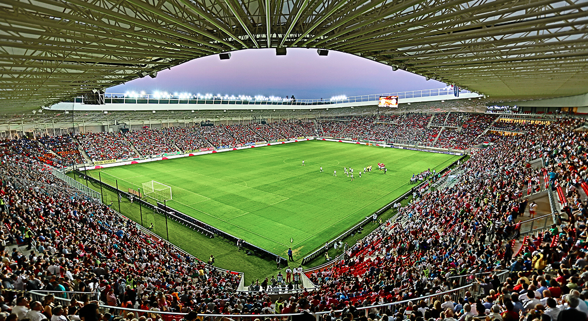Debrecen Football Stadium.