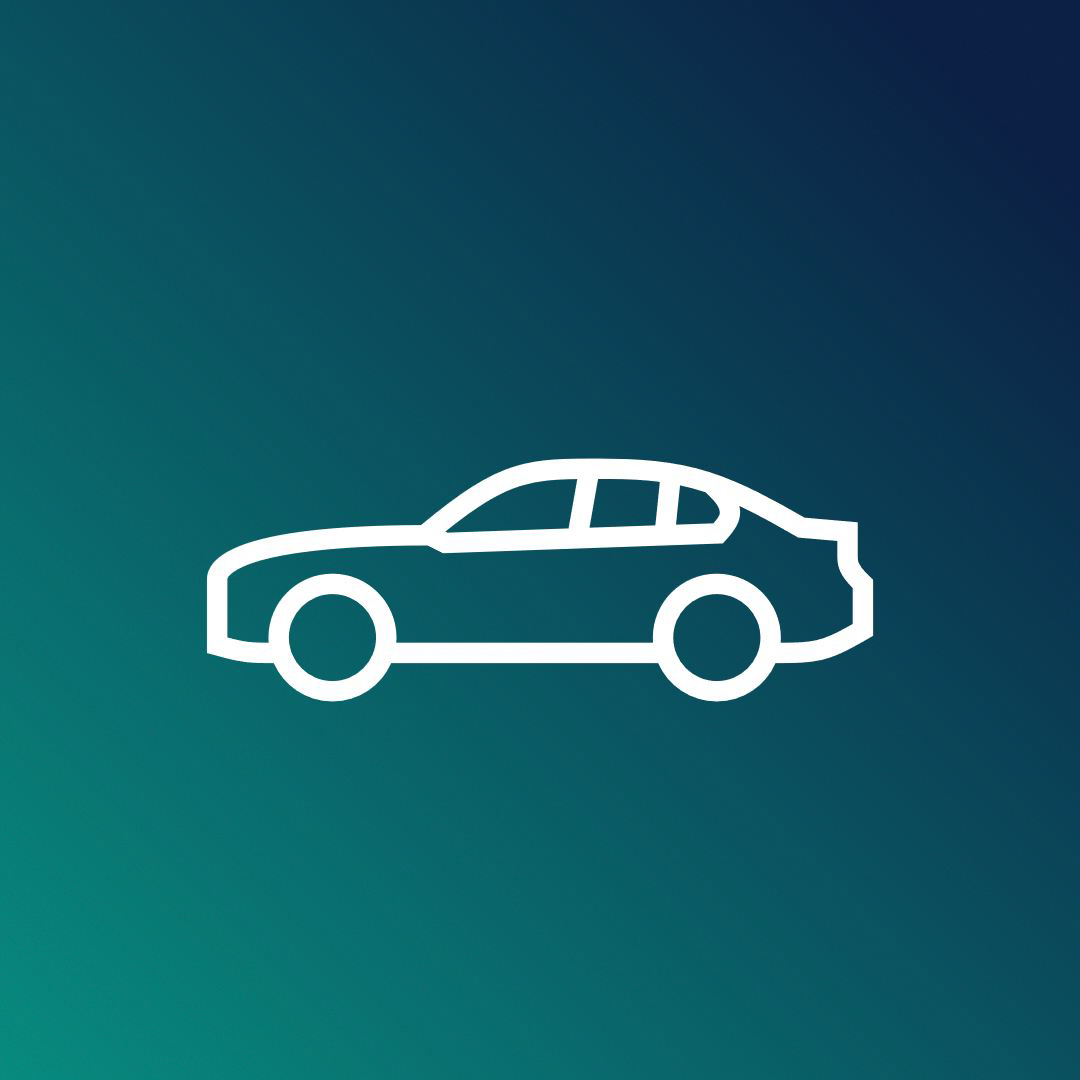 Icon showing a sedan car