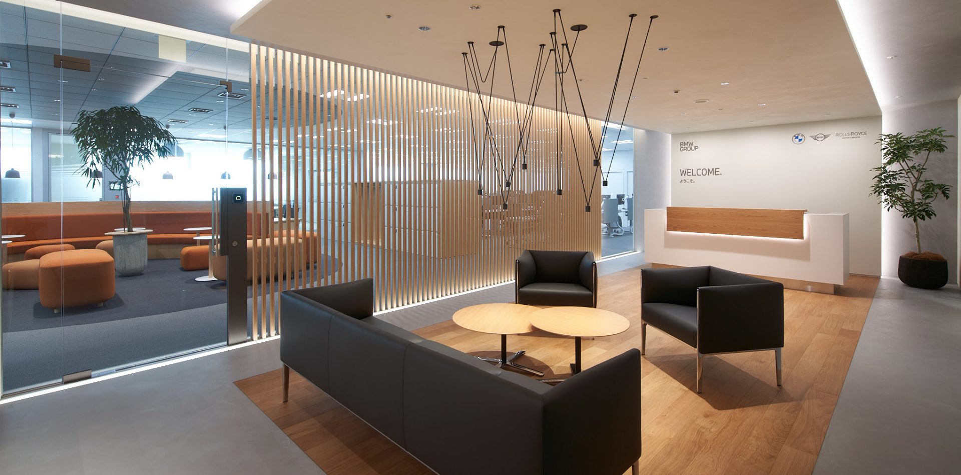 BMW Group Japan open meeting space.