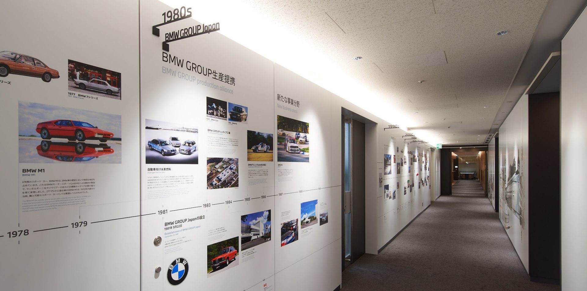 BMW Group Japan History Wall.