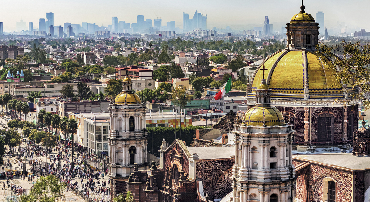 The picture shows Mexico City.