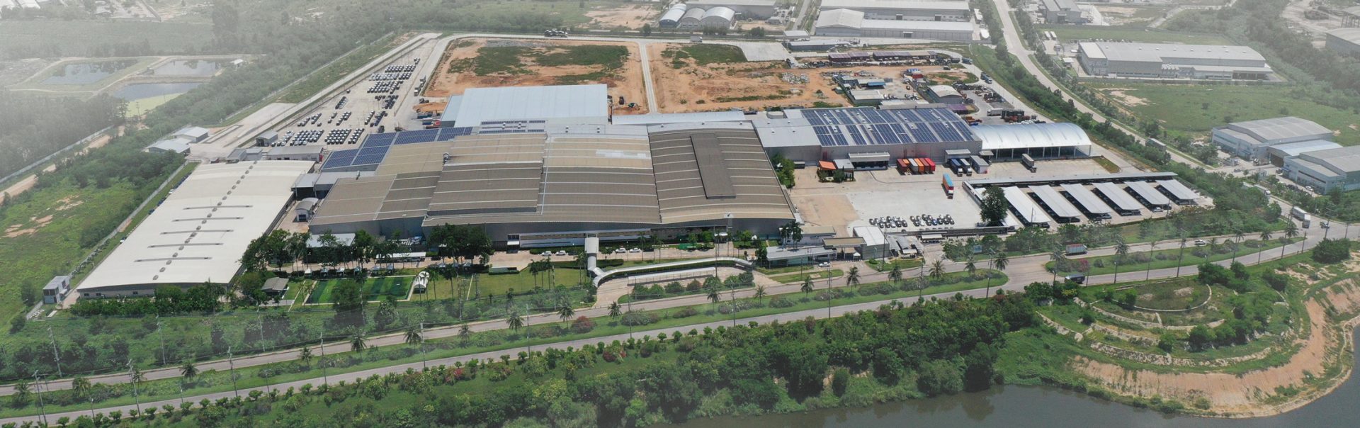 Aerial view of the rayong factory