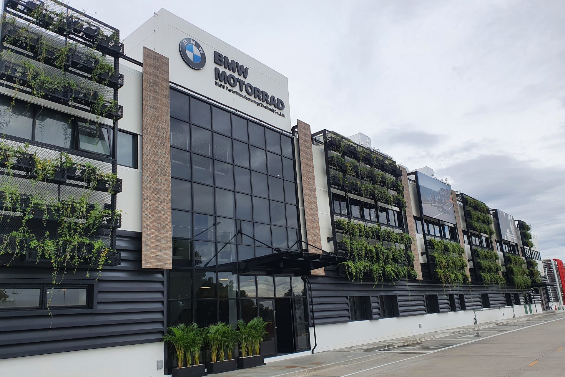 Entrance of the BMW Motorrad plant.