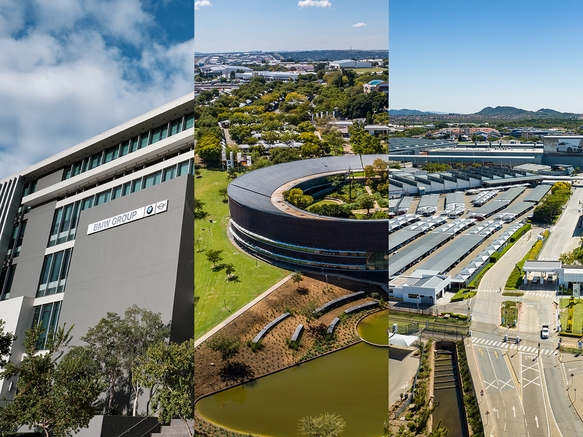Collage of our BMW Group locations South Africa.